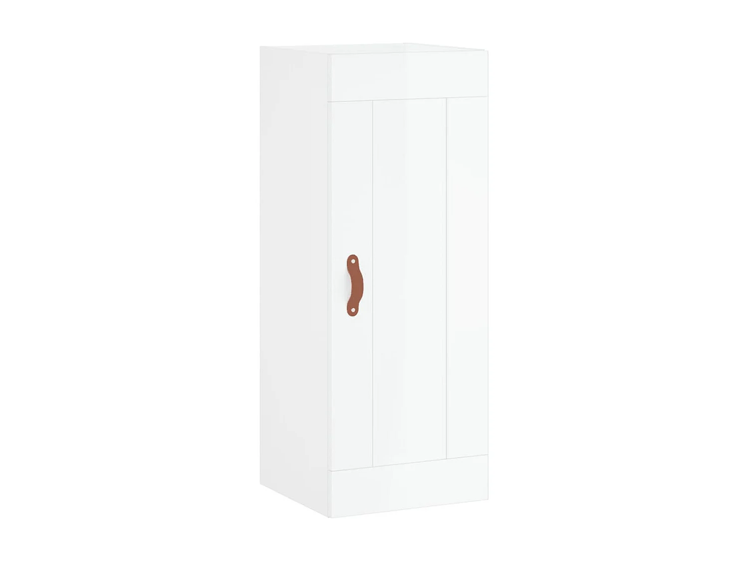 Armoire murale blanc brillant 34,5x34x90 cm bois d'ingénierie