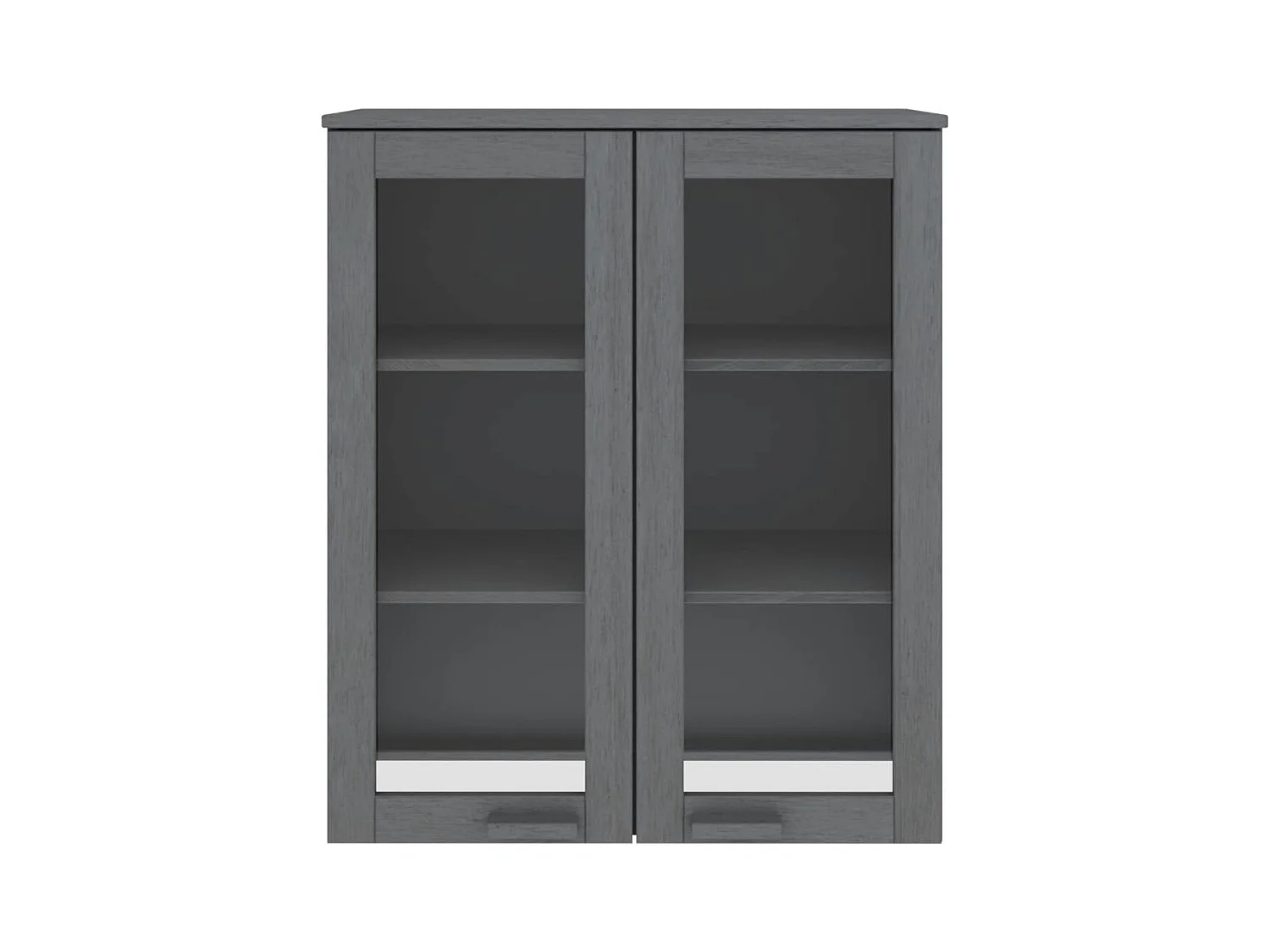 Dessus de buffet HAMAR Gris foncé 85x35x100 cm Bois de pin