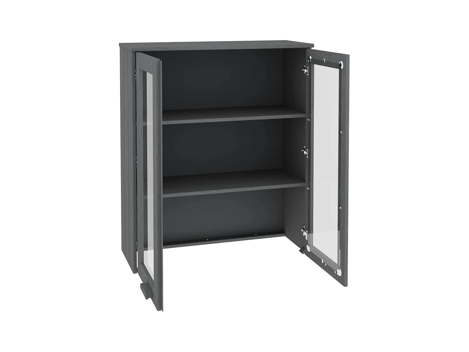 Dessus de buffet HAMAR Gris foncé 85x35x100 cm Bois de pin