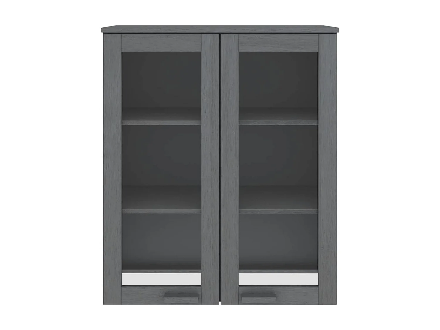 Dessus de buffet HAMAR Gris foncé 85x35x100 cm Bois de pin