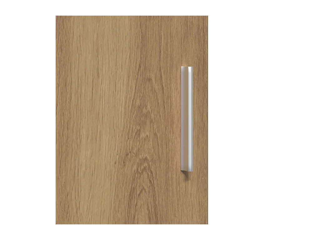 Buffet haut en chêne artisanal 40x42,5x185 cm en bois d'ingénierie