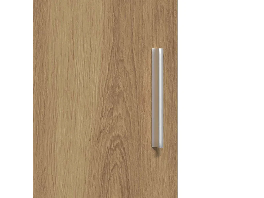 Buffet haut en chêne artisanal 40x42,5x185 cm en bois d'ingénierie