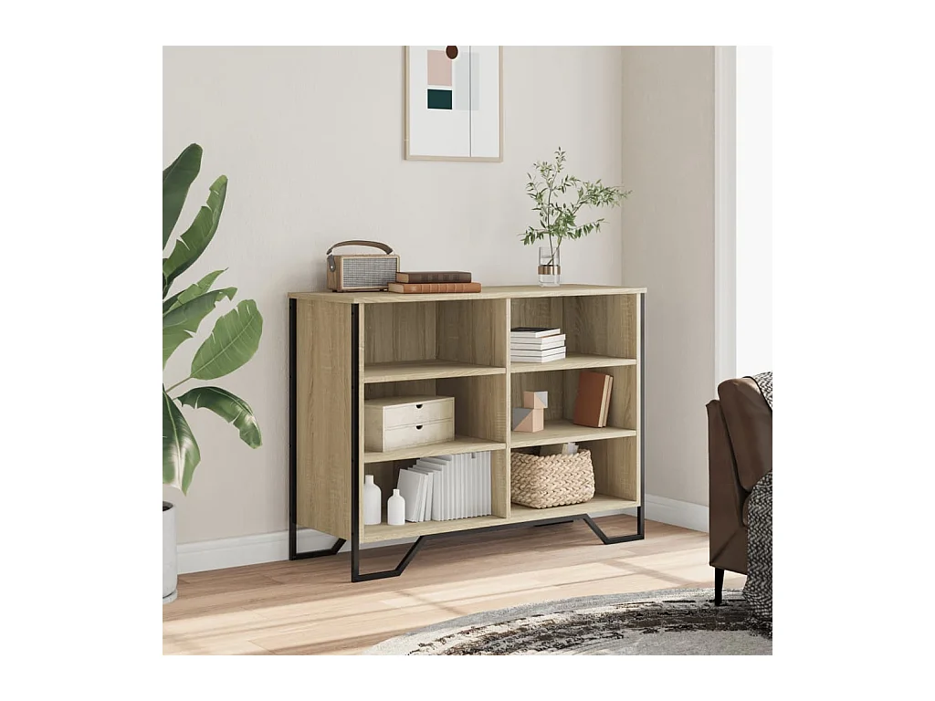 Buffet chêne sonoma 101x35,5x74,5 cm bois d'ingénierie