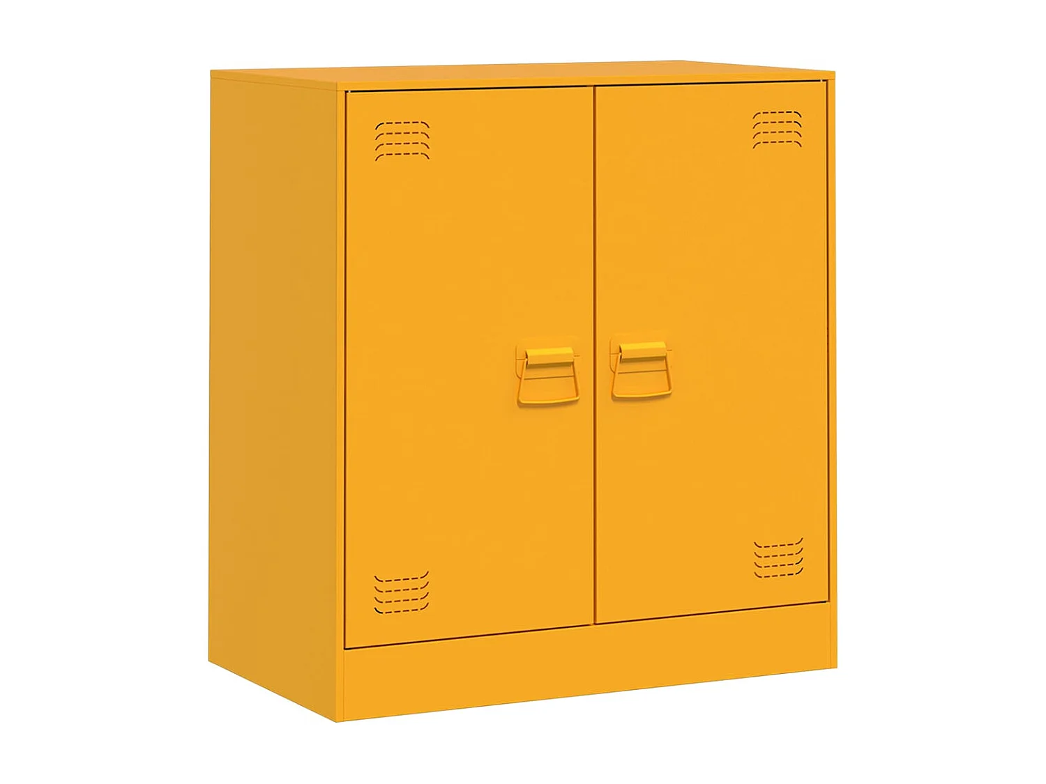 Credenza giallo senape 67x39x73 cm acciaio