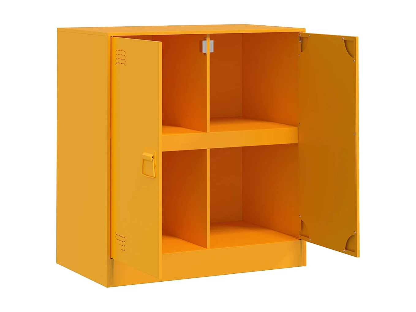 Credenza giallo senape 67x39x73 cm acciaio