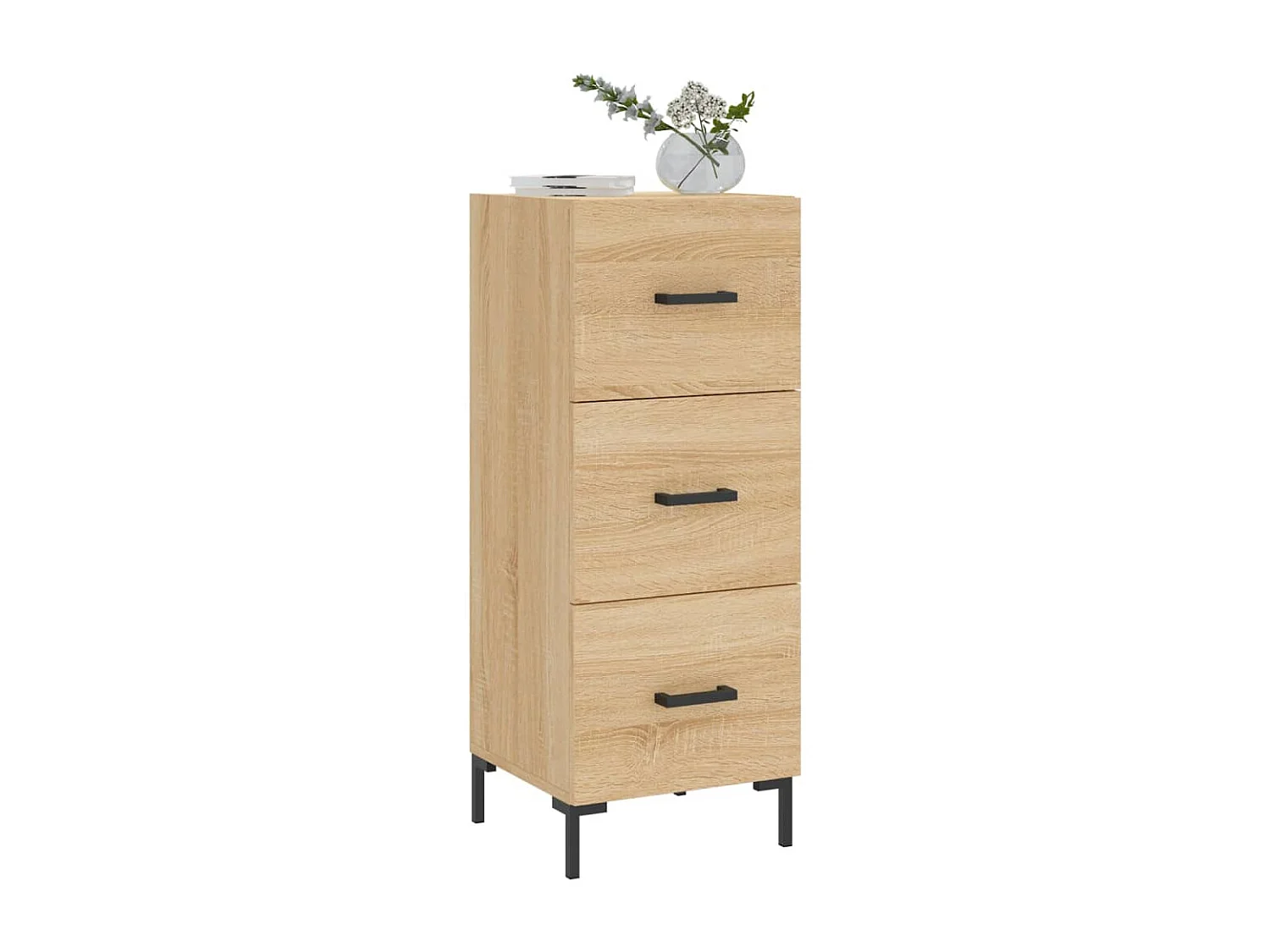 Buffet Chêne sonoma 34,5x34x90 cm Bois d'ingénierie