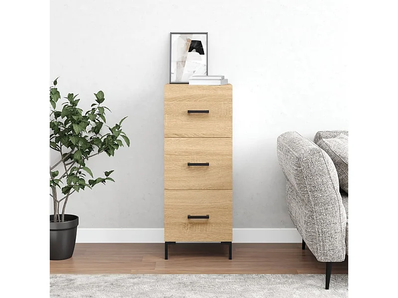 Buffet Chêne sonoma 34,5x34x90 cm Bois d'ingénierie