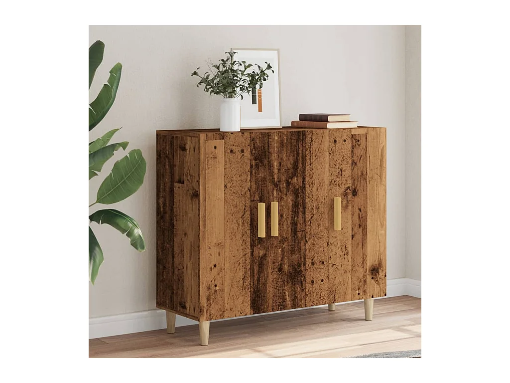 Credenza in legno antico 90x34x80 cm in legno ingegnerizzato