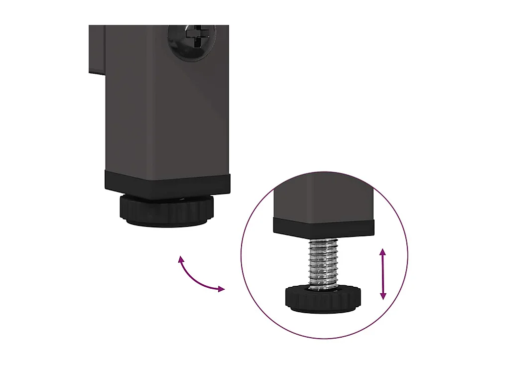 Buffet noir 100,5x39x107 cm acier laminé à froid