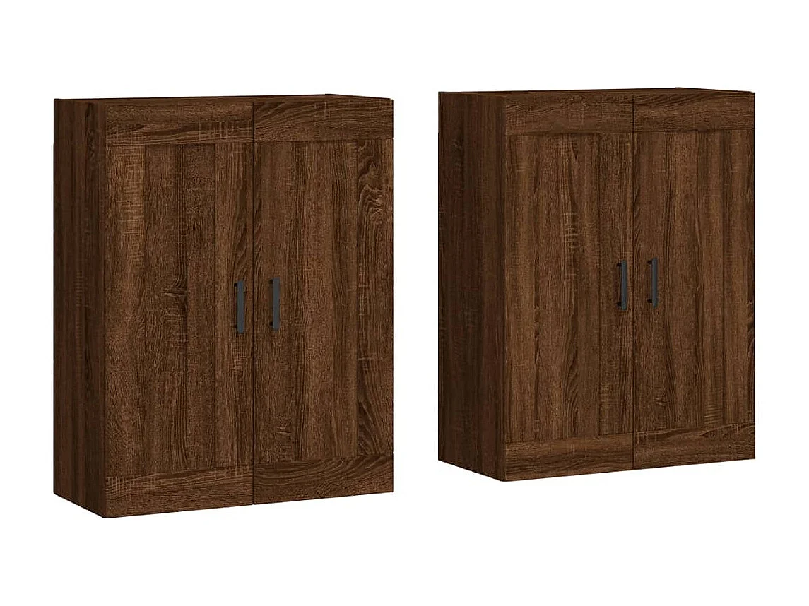 pensili in legno ingegnerizzato color rovere marrone