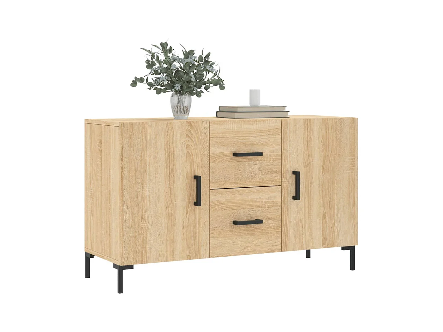 Buffet chêne sonoma 100x36x60 cm bois d'ingénierie