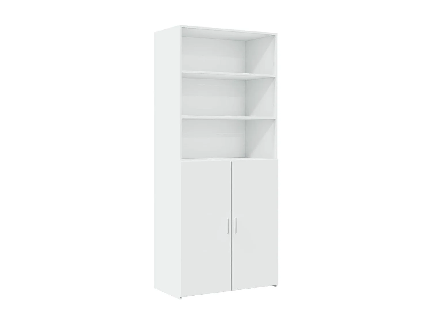 Armoire de rangement blanc 80x42,5x225 cm bois d'ingénierie