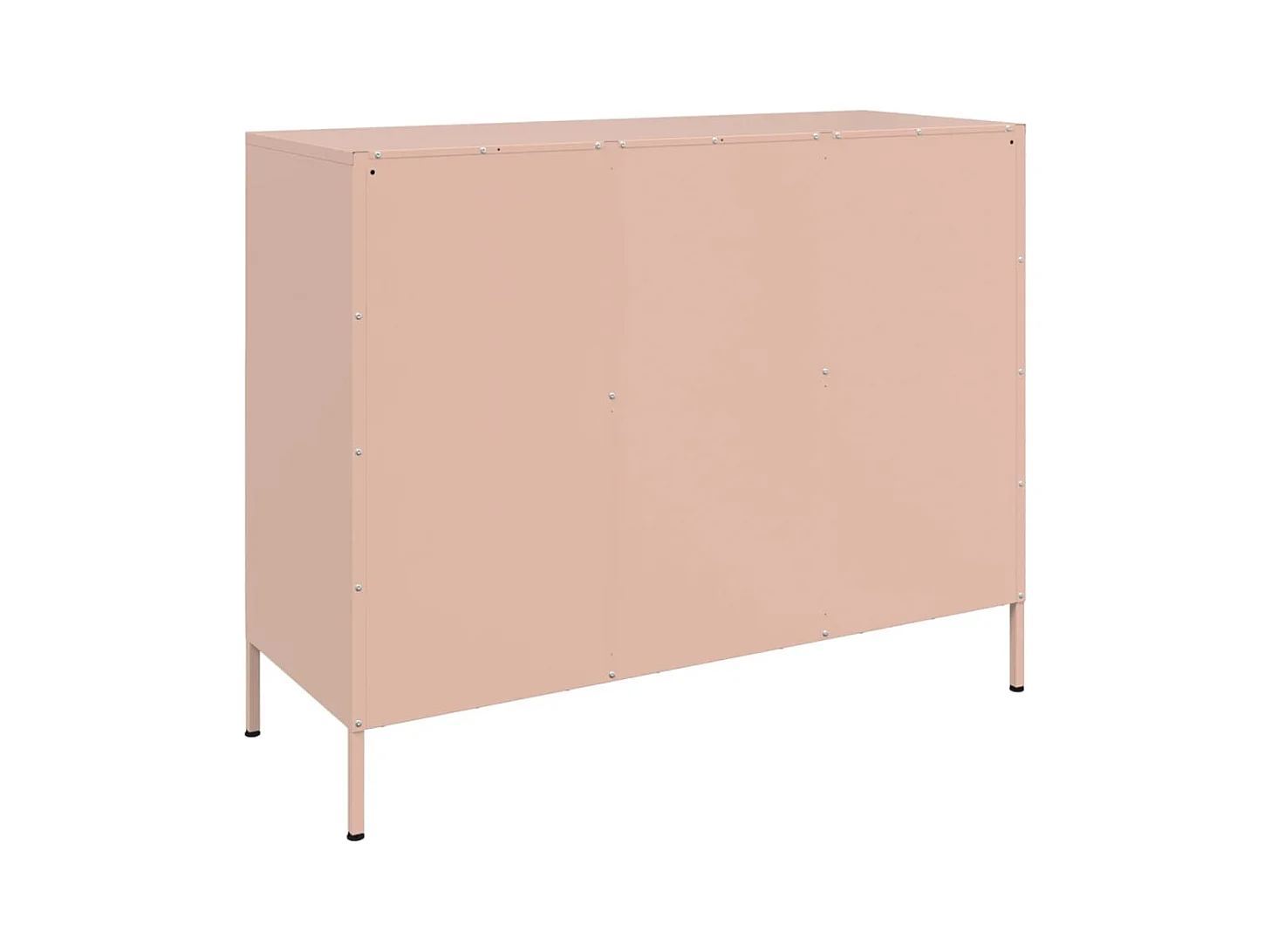 Buffet rose 100,5x39x79 cm acier