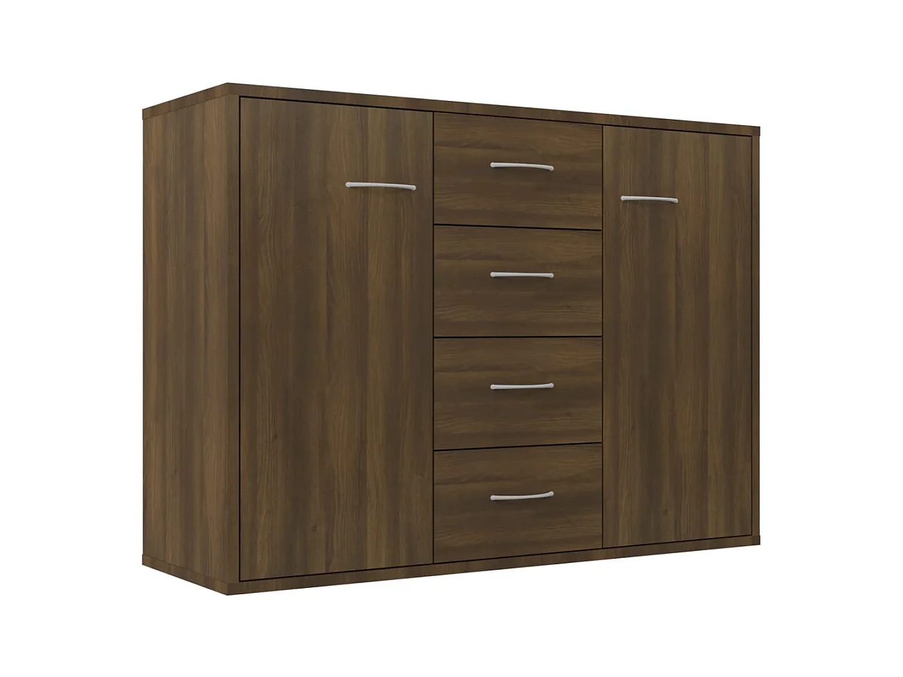 Sideboard Braune Eiche 88x30x65 cm Holzwerkstoff
