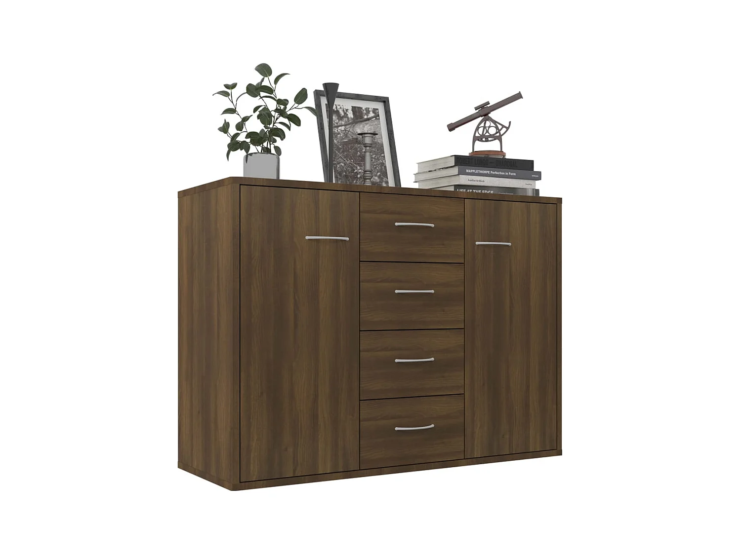 Sideboard Braune Eiche 88x30x65 cm Holzwerkstoff