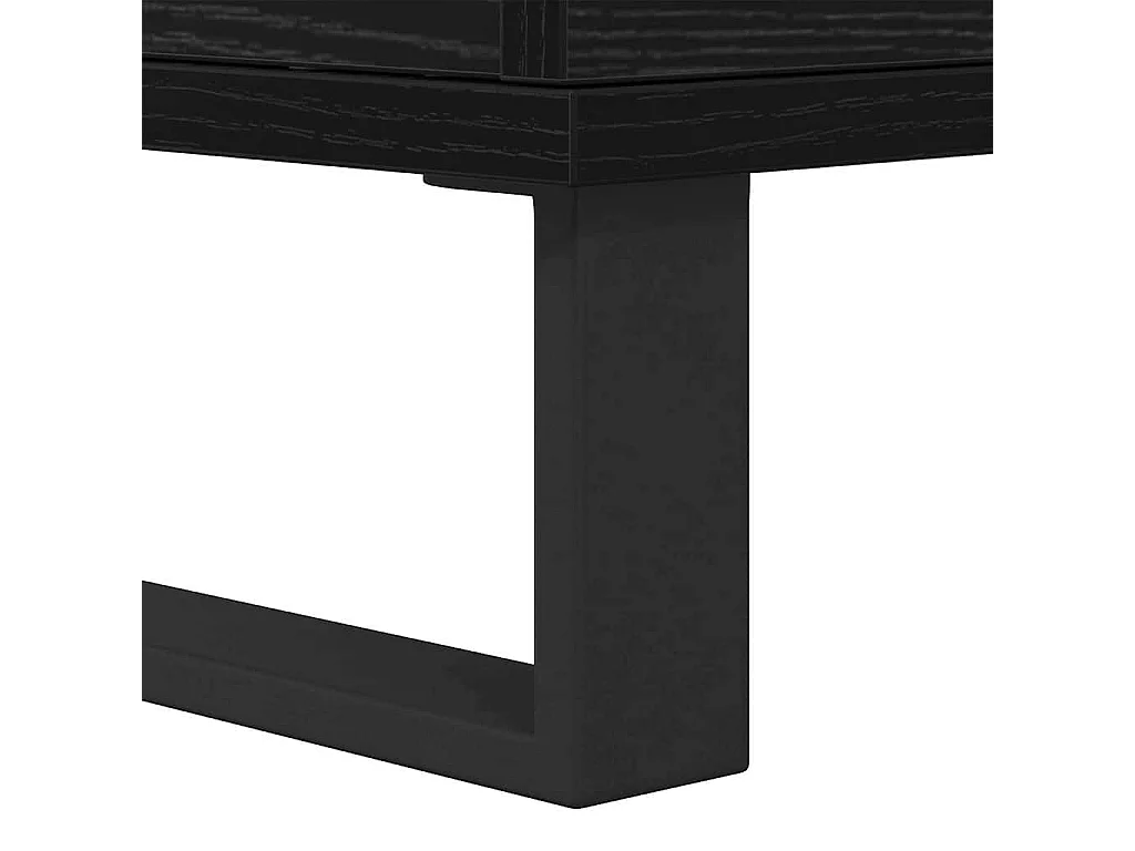 Buffet avec stockage avec porte Noir 60 x 35 x 70 cm Bois d'ingénierie