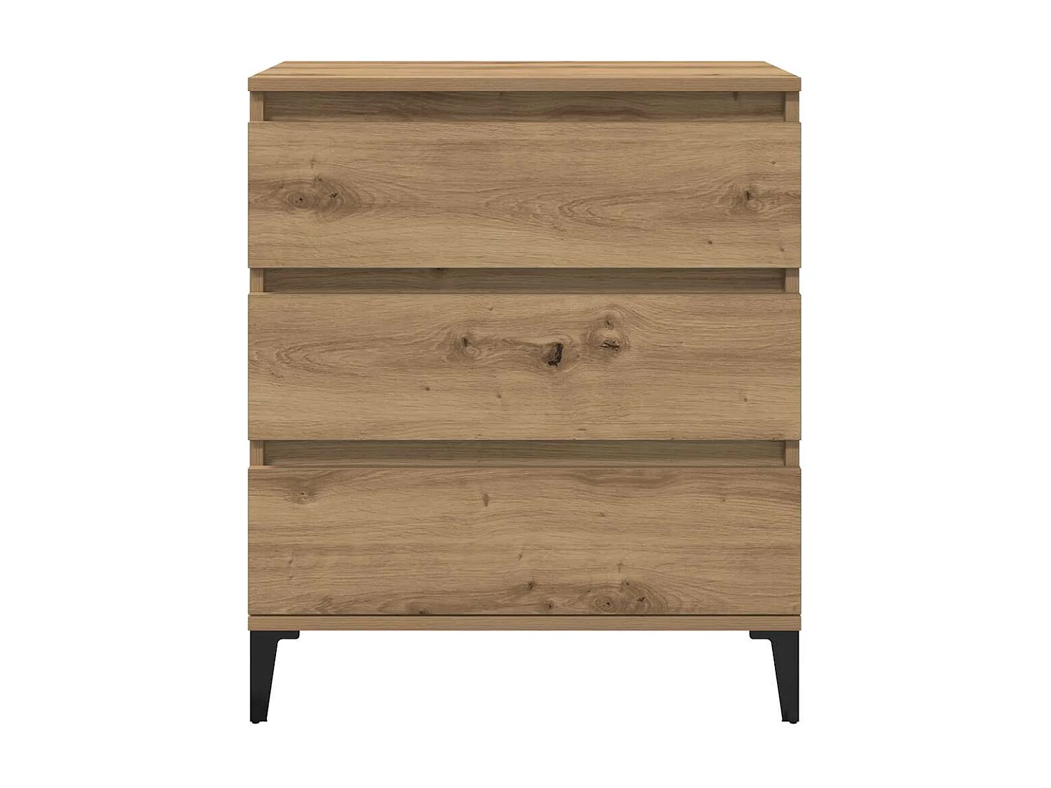 Buffet chêne artisanal 60x35x70 cm bois d'ingénierie