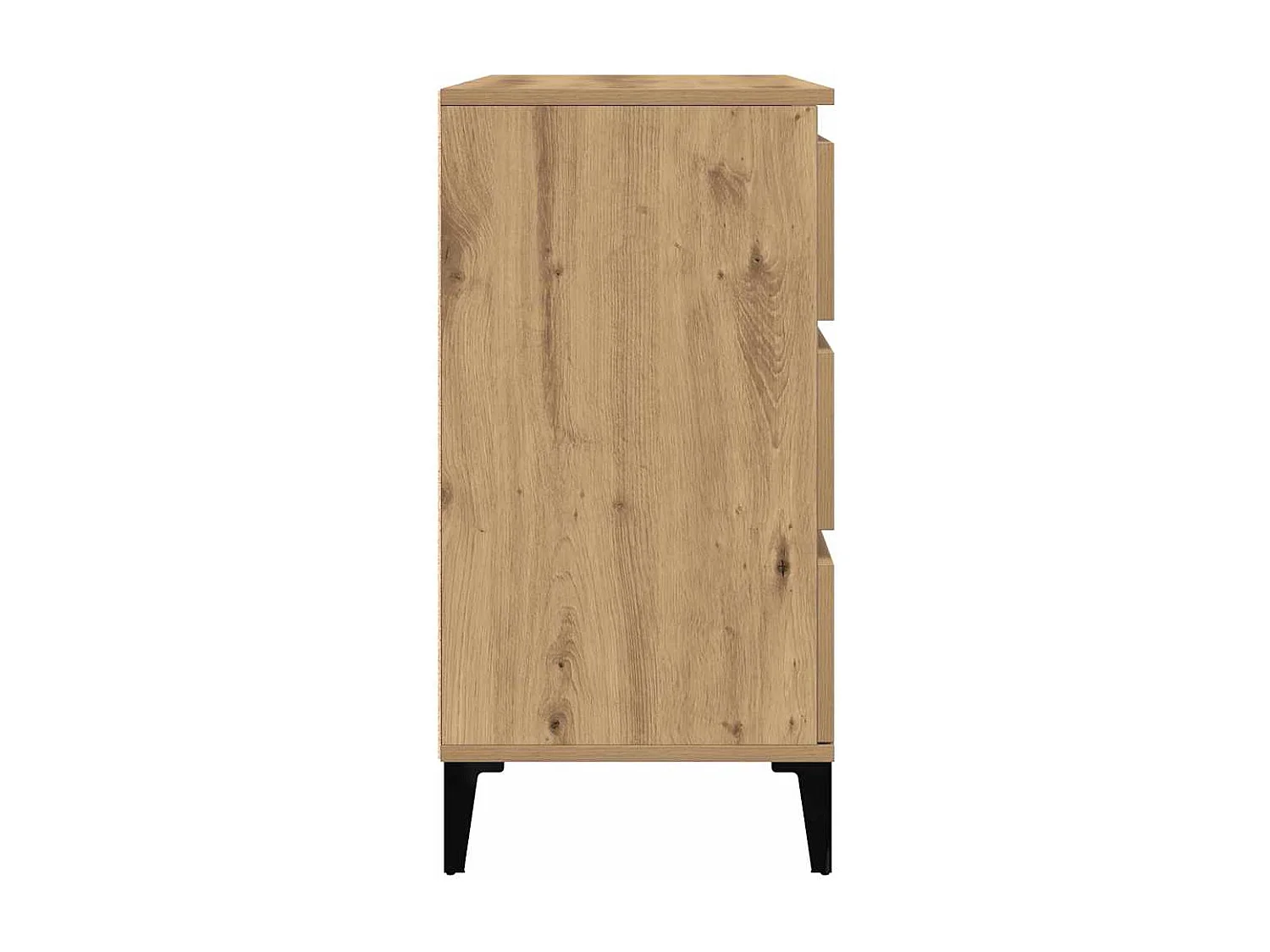 Buffet chêne artisanal 60x35x70 cm bois d'ingénierie