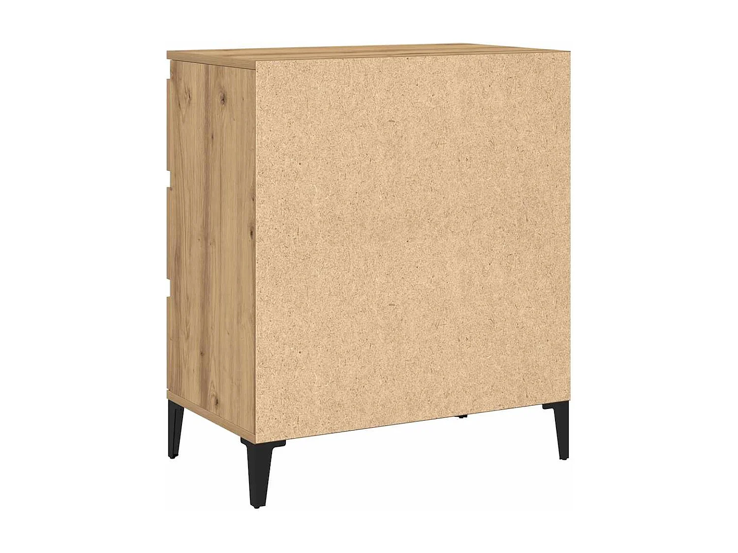 Buffet chêne artisanal 60x35x70 cm bois d'ingénierie