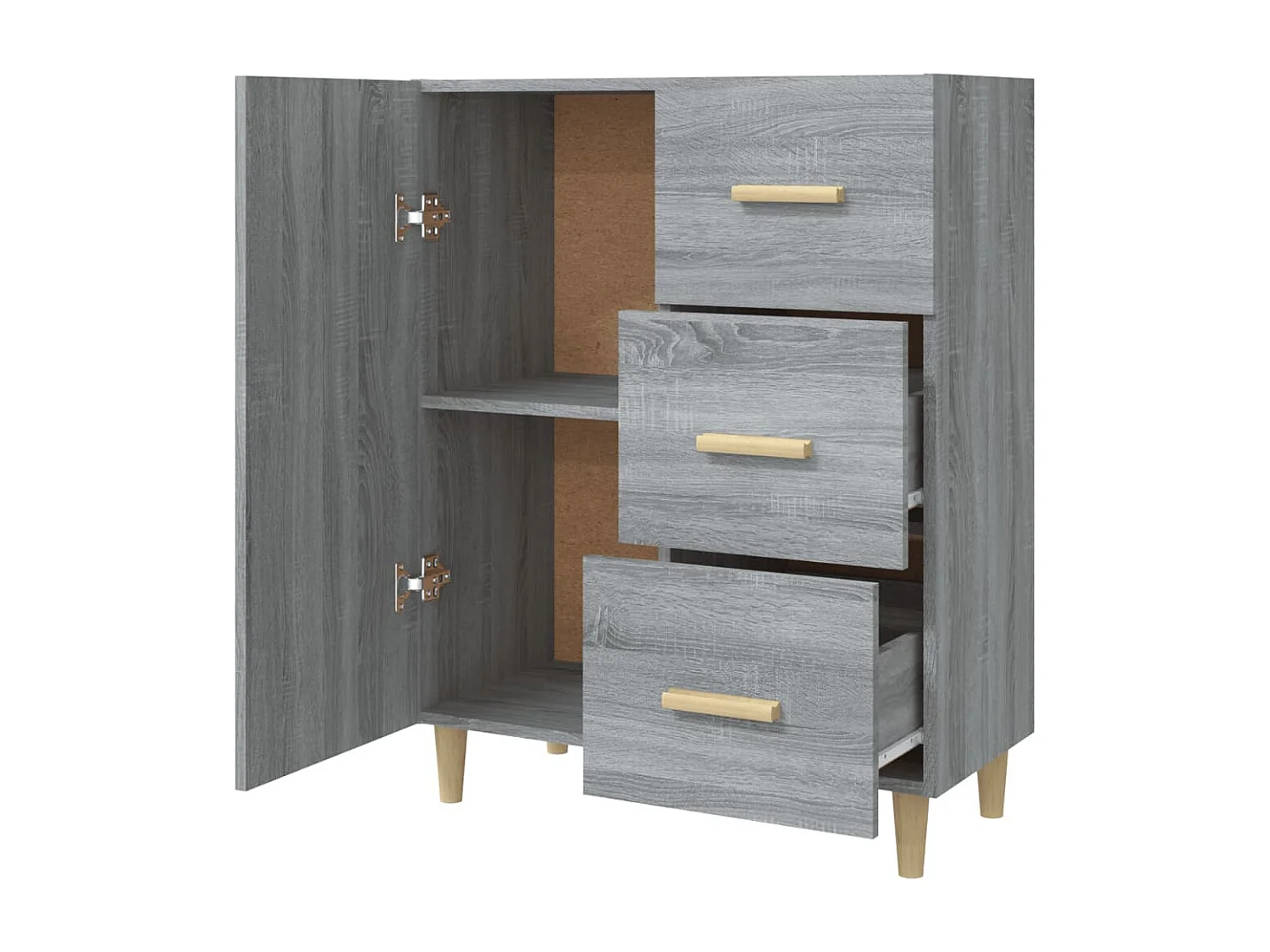 Buffet sonoma gris 69,5x34x90 cm bois d'ingénierie
