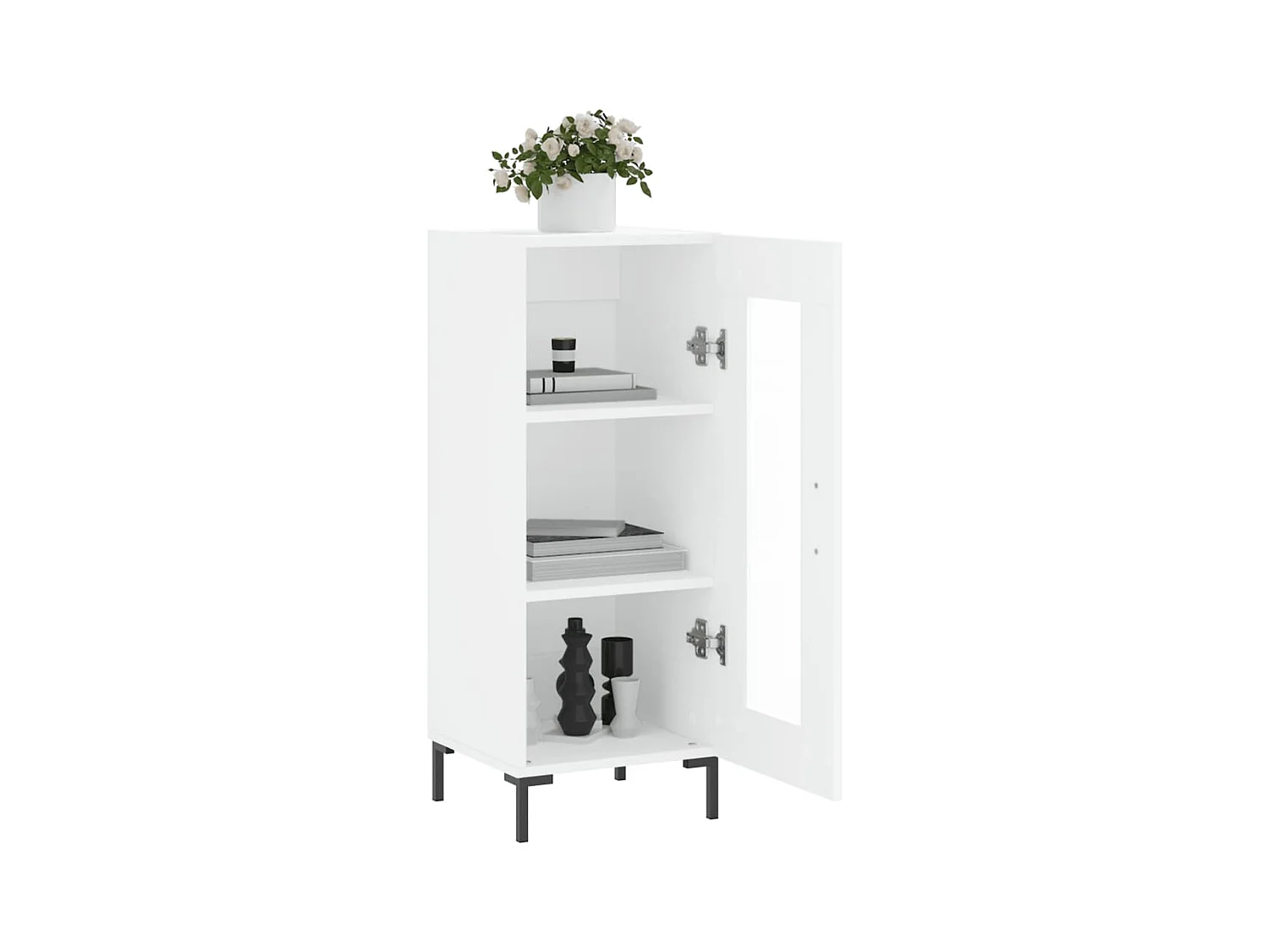Buffet blanc 34,5x34x90 cm bois d'ingénierie