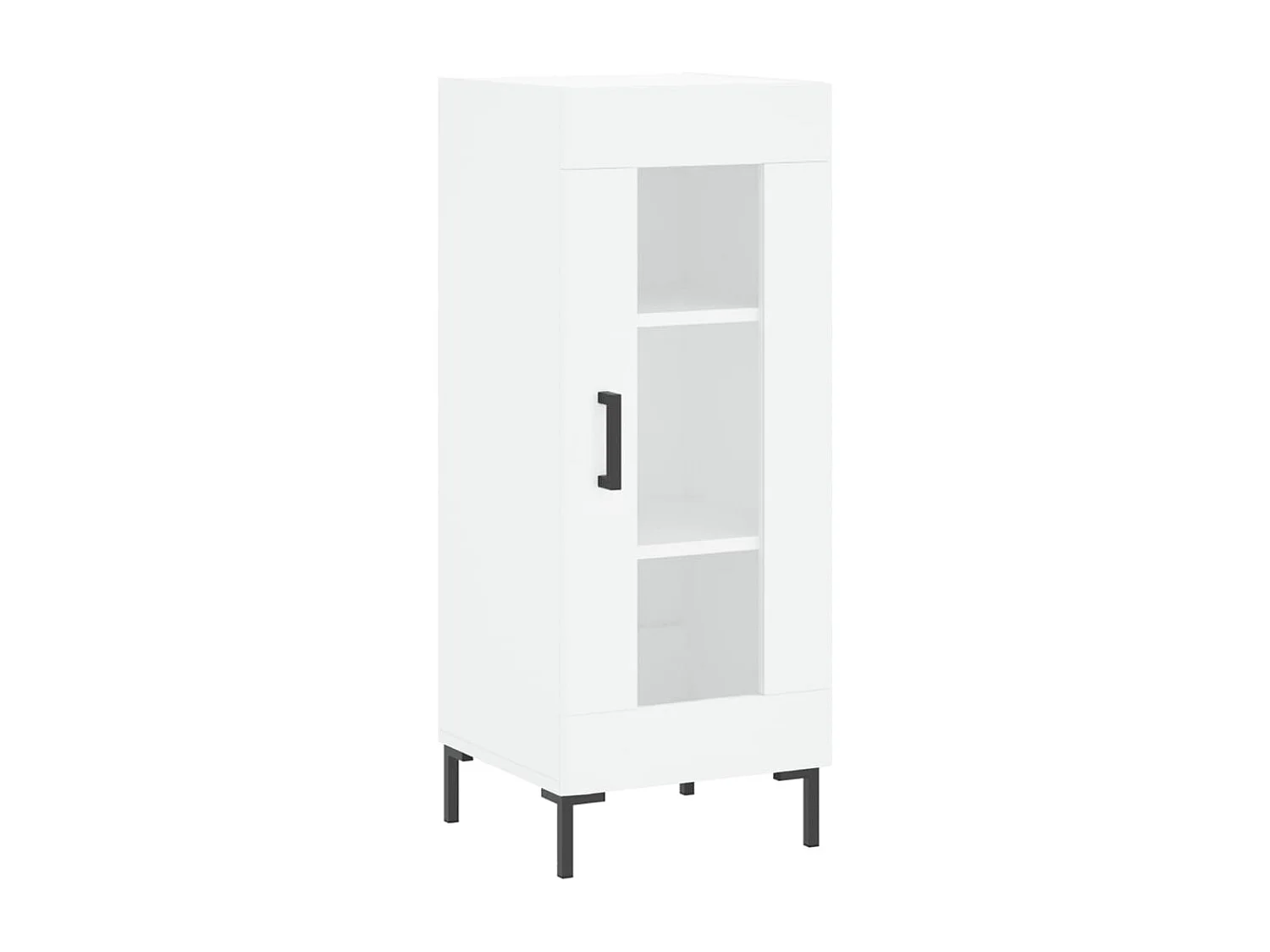 Credenza bianca 34,5x34x90 cm in legno ingegnerizzato