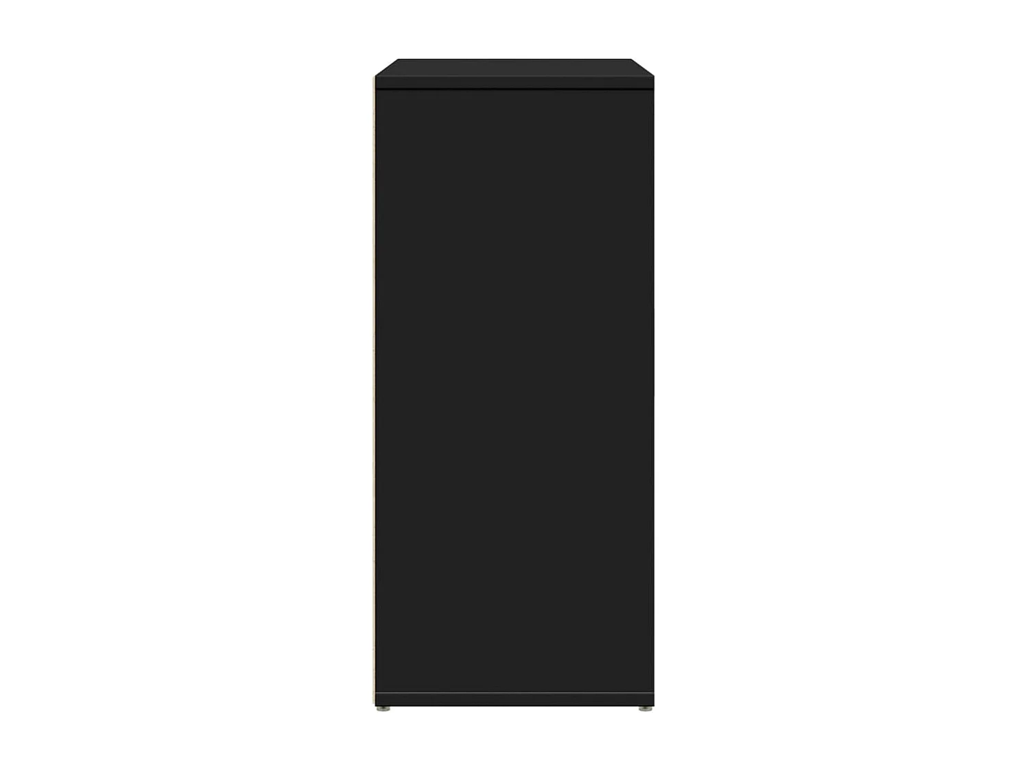 Buffet noir 60x31x70 cm bois d'ingénierie