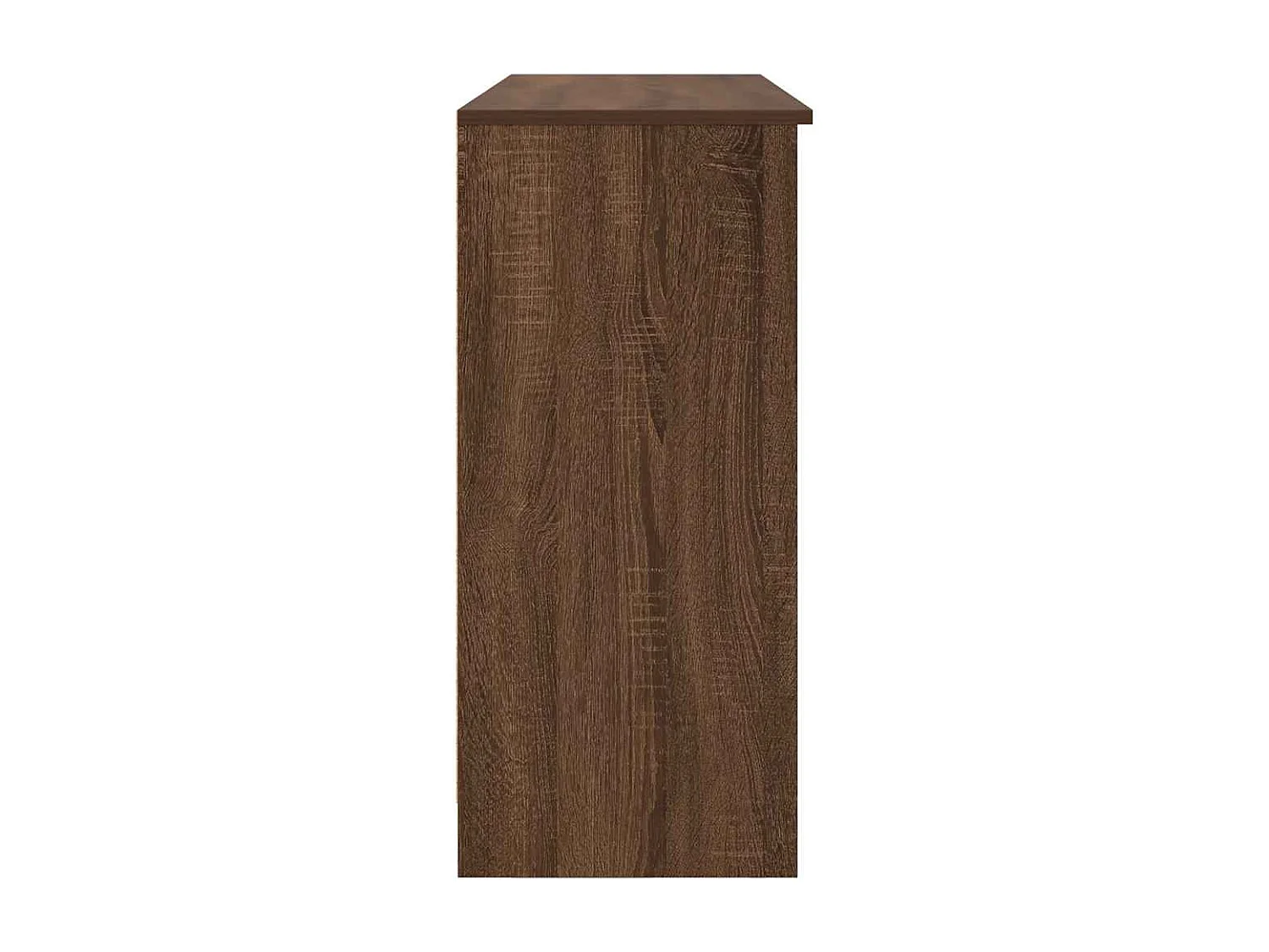 Credenza con cassetto rovere marrone 101x35x76 cm legno ingegnerizzato