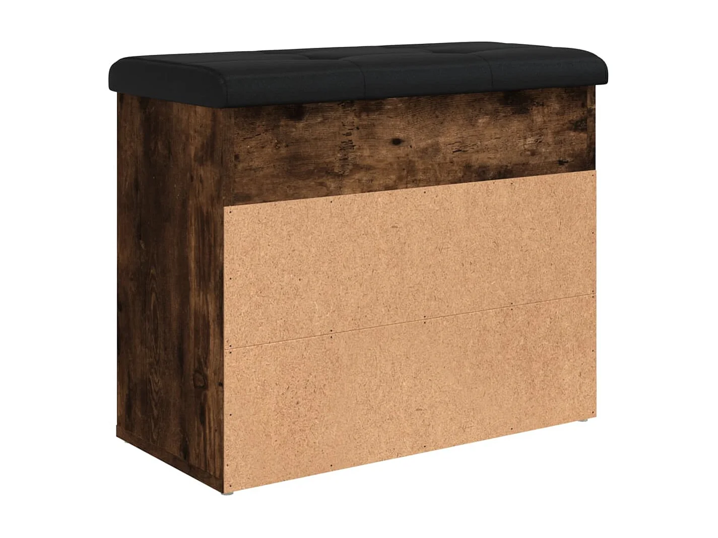 Schuhbank aus geräucherter Eiche 62x32x50 cm Holzwerkstoff