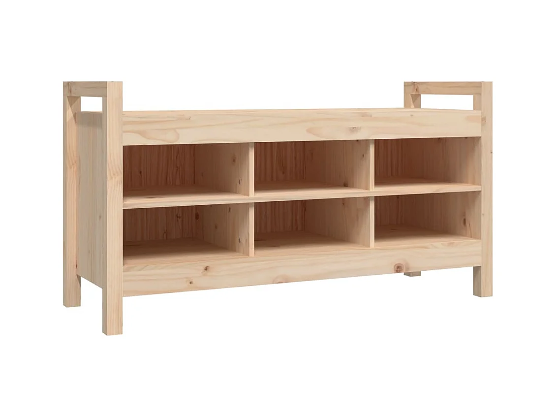 Banc d'entrée 110x40x60 cm Bois de pin massif