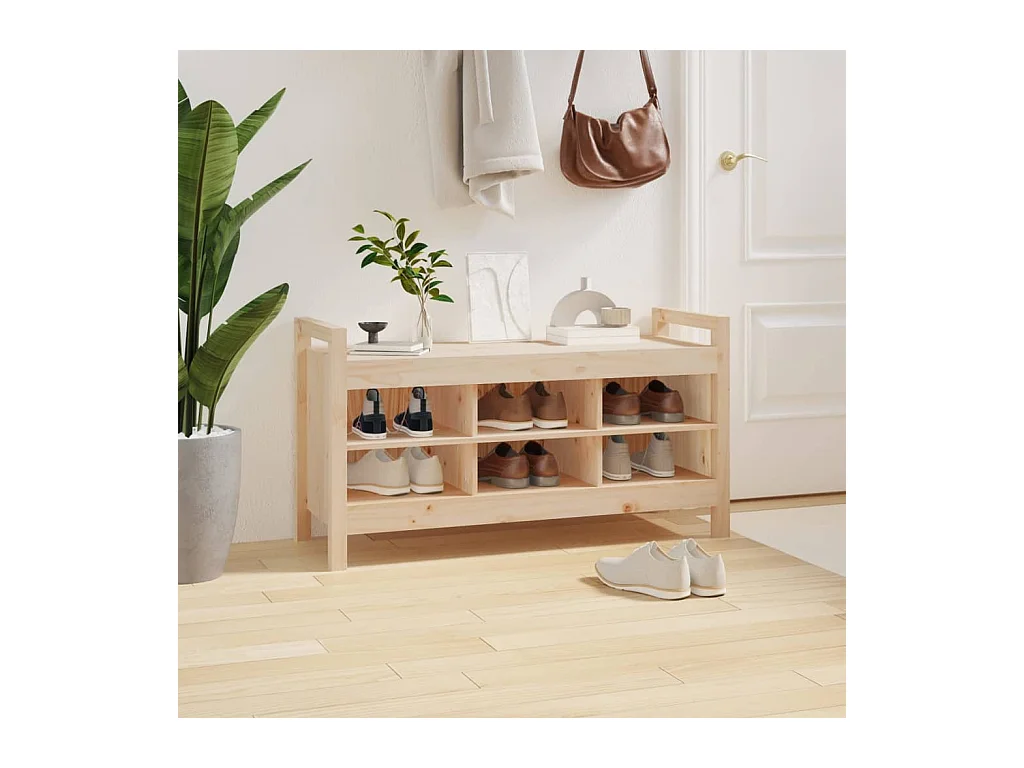 Banc d'entrée 110x40x60 cm Bois de pin massif