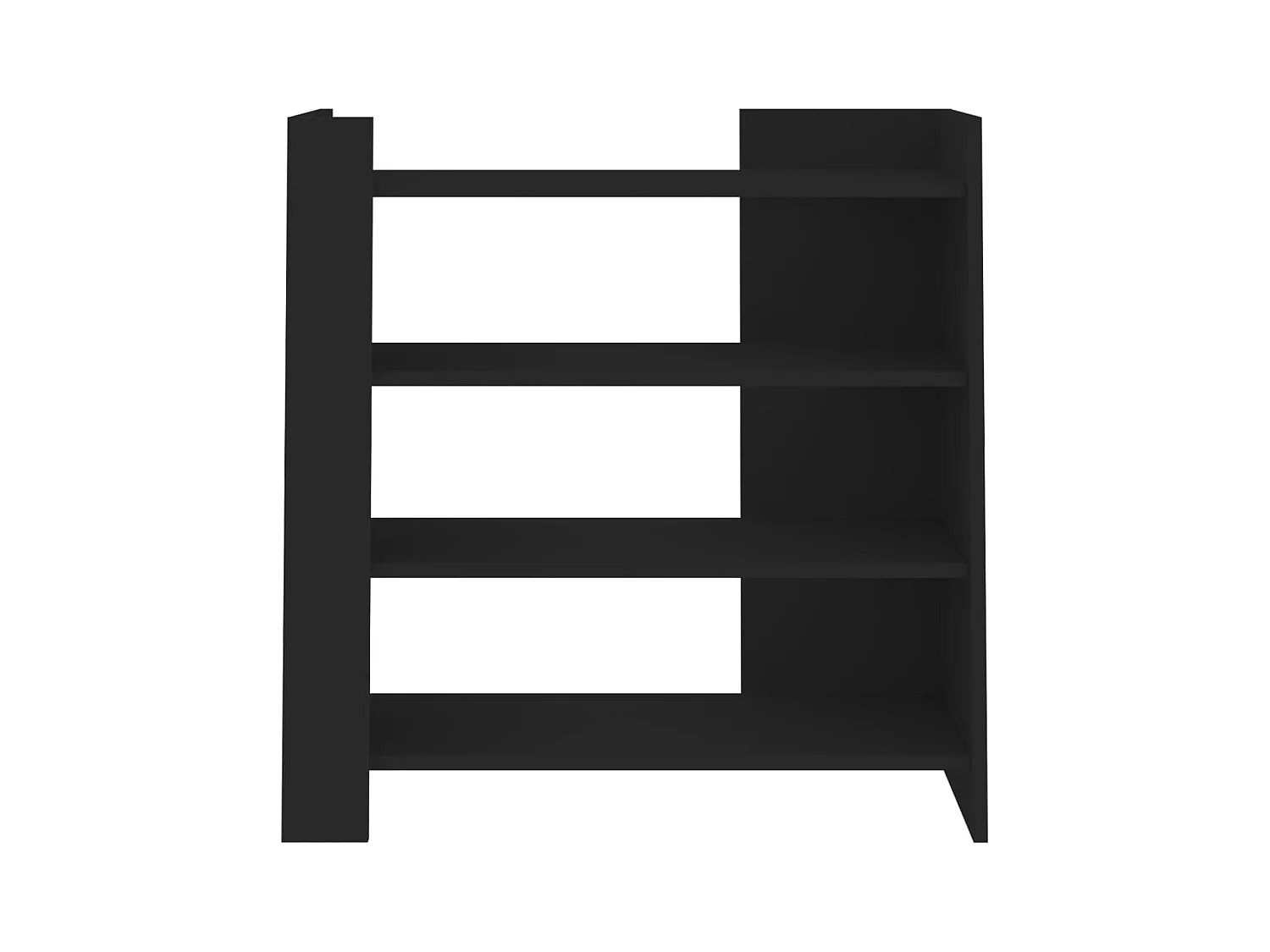 Buffet noir 73,5x35x75 cm bois d'ingénierie