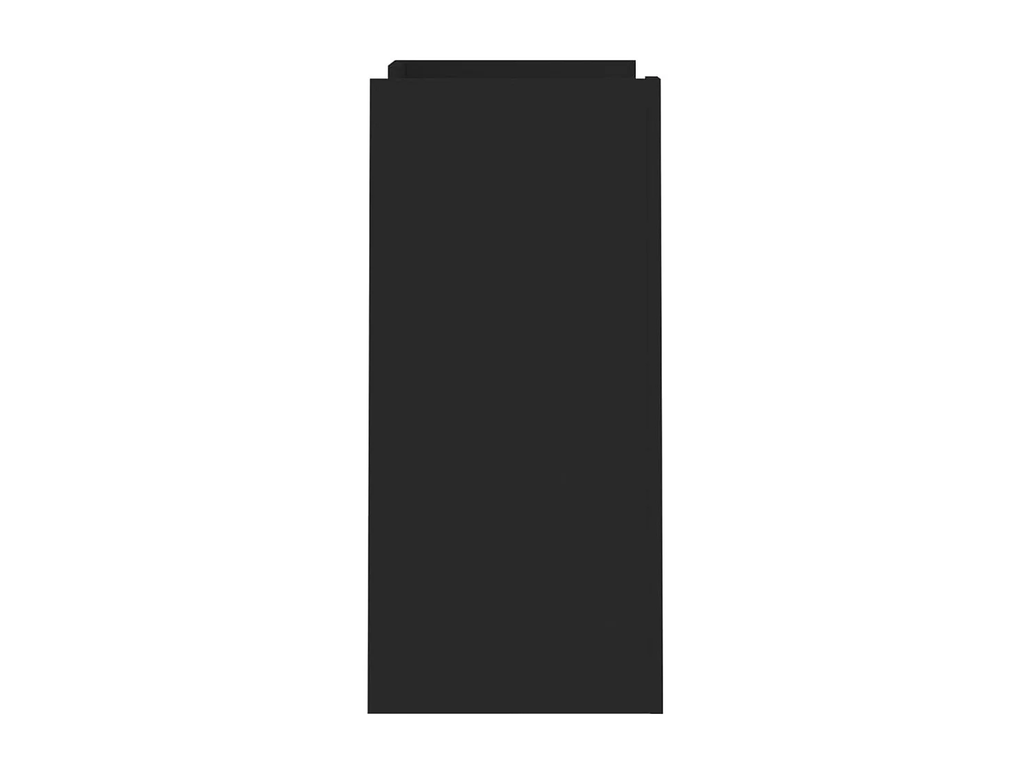 Buffet noir 73,5x35x75 cm bois d'ingénierie