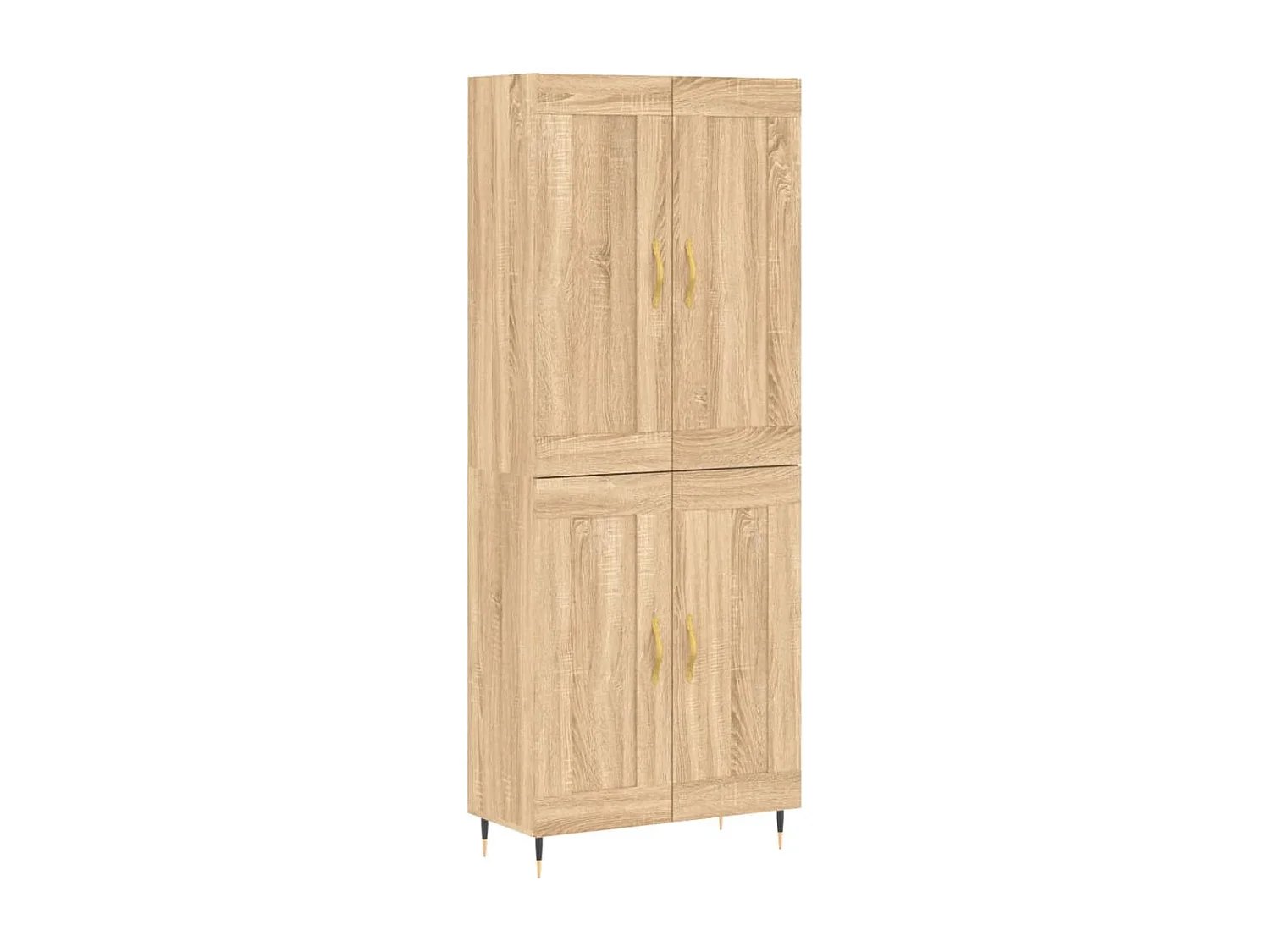 Hohes Sideboard Sonoma Eiche 69,5x34x180 cm Holzwerkstoff