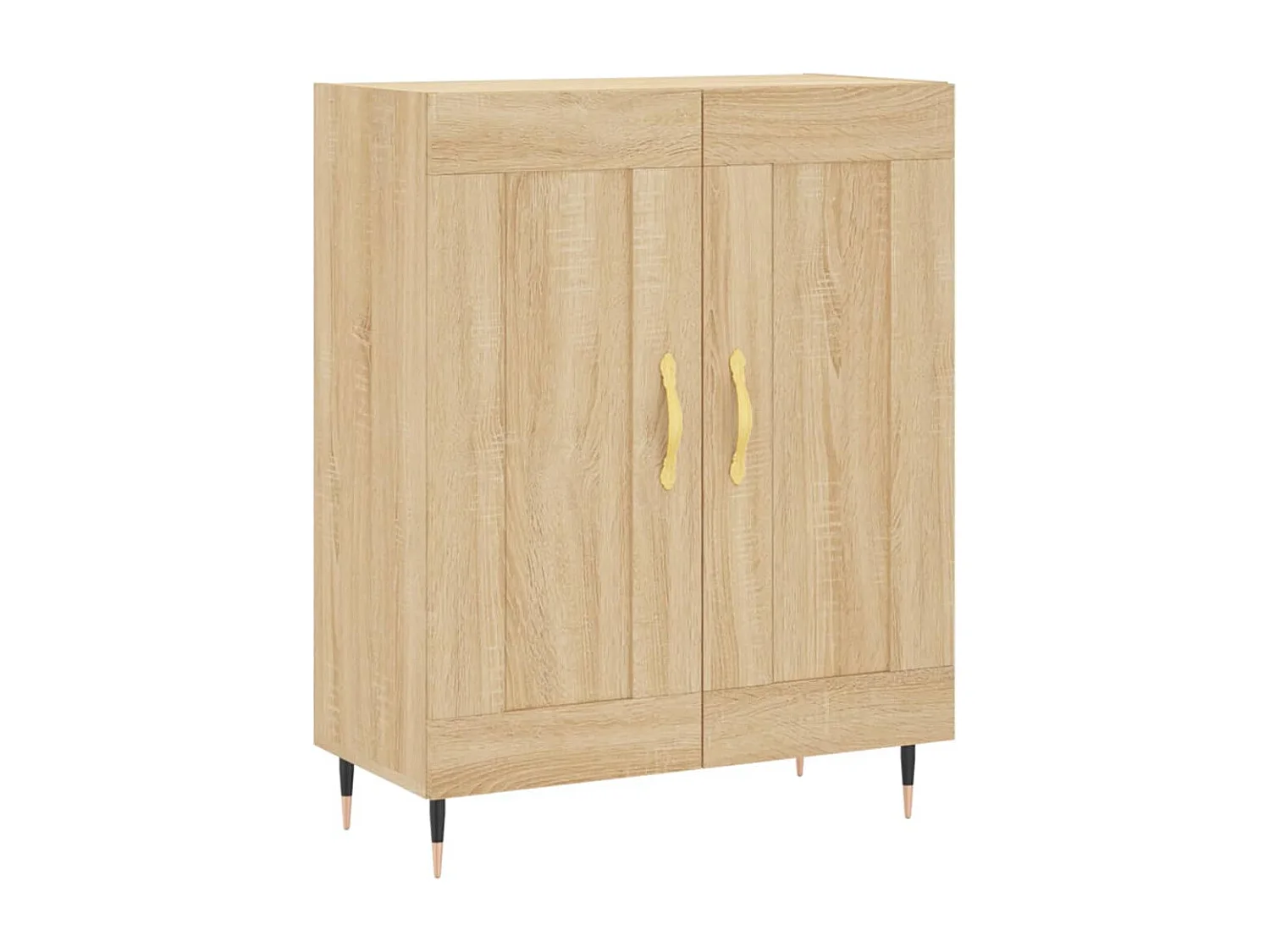 Hohes Sideboard Sonoma Eiche 69,5x34x180 cm Holzwerkstoff
