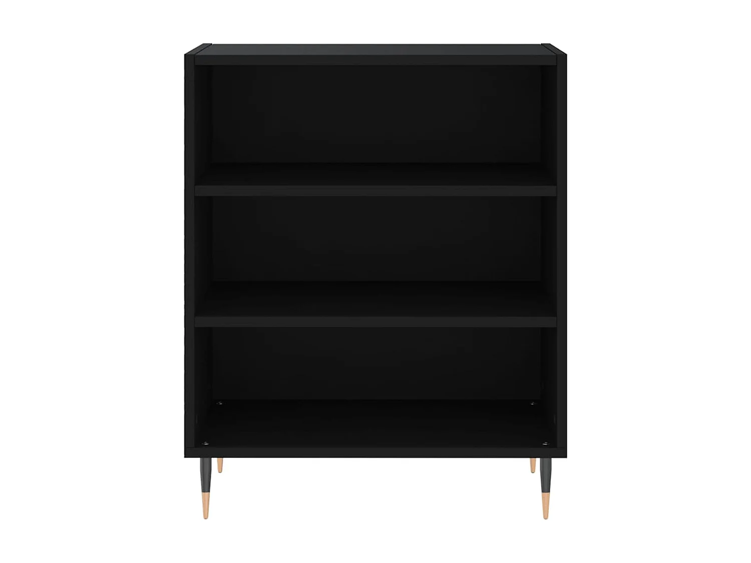 Buffet noir 57x35x70 cm bois d’ingénierie