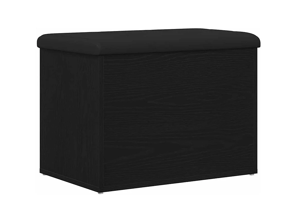 Banc de Rangement Chêne noir 62 x 42 x 45 cm Bois d'ingénierie
