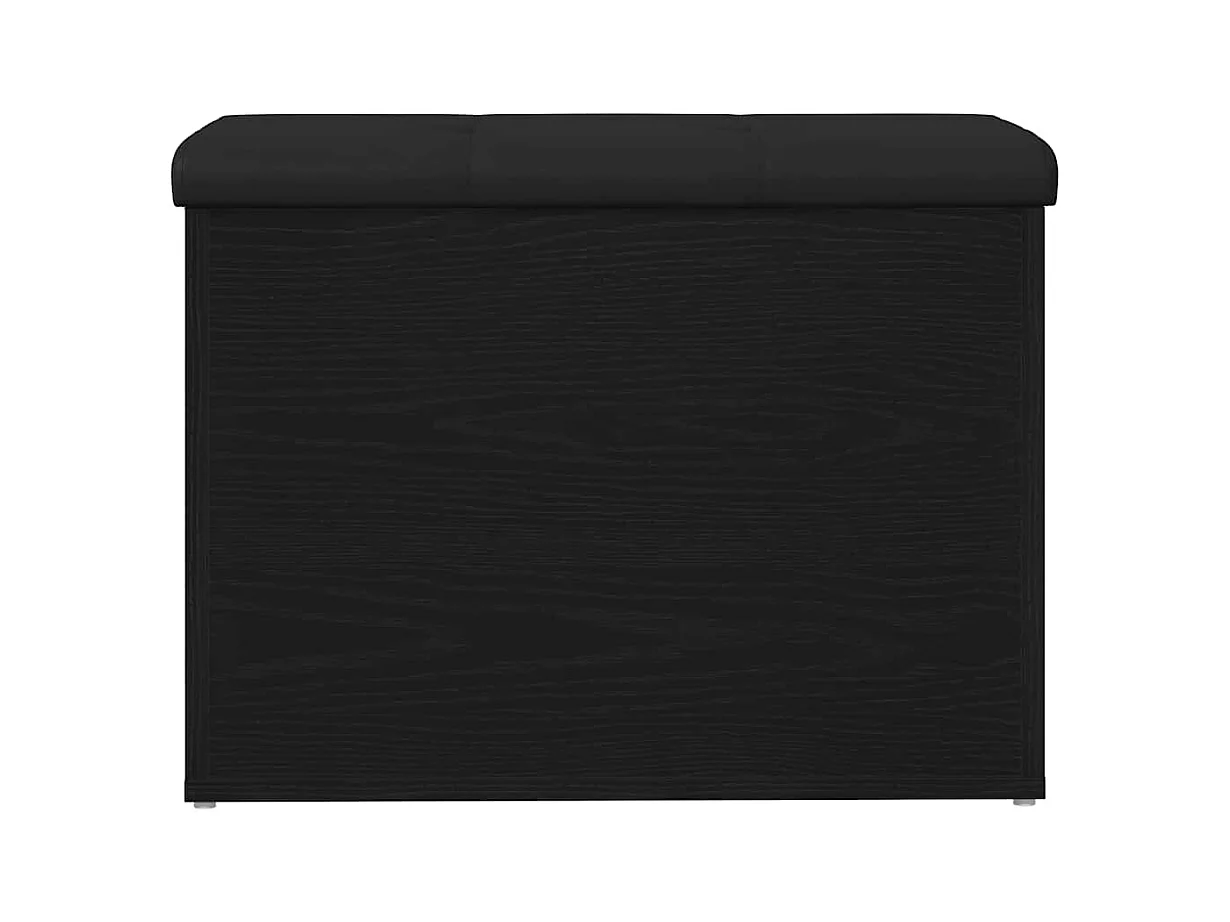 Banc de Rangement Chêne noir 62 x 42 x 45 cm Bois d'ingénierie