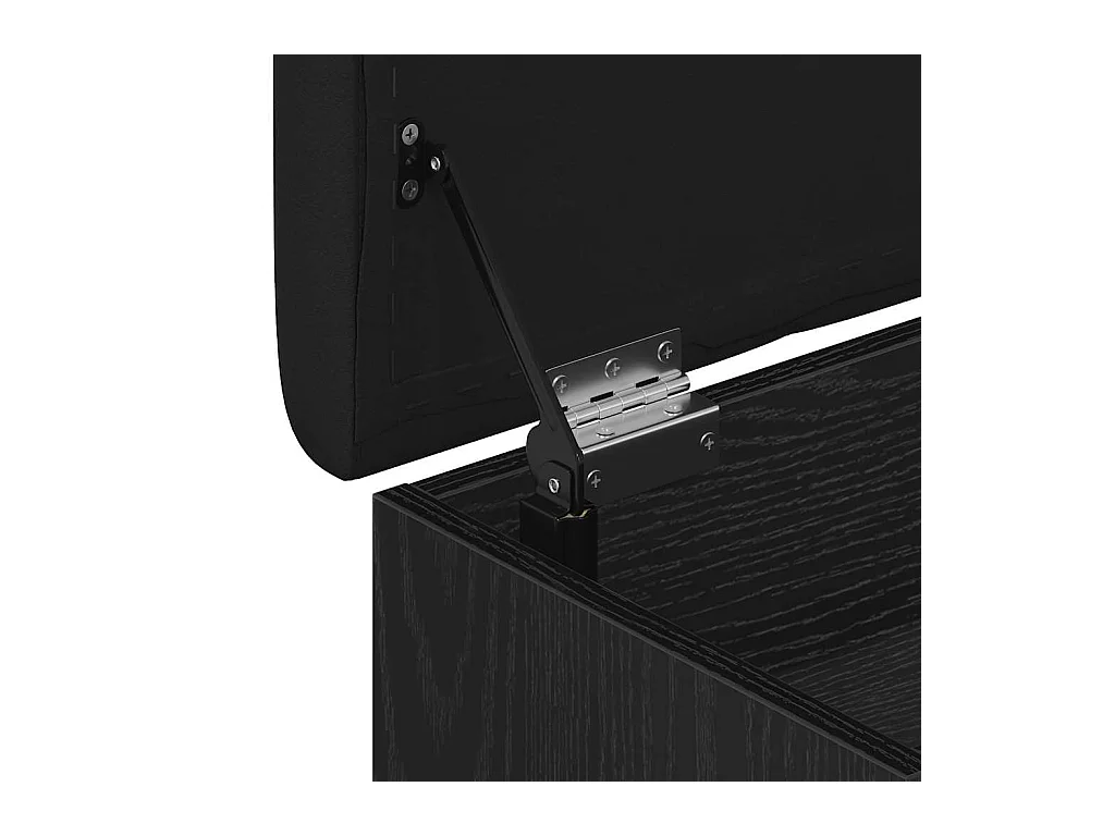 Banc de Rangement Chêne noir 62 x 42 x 45 cm Bois d'ingénierie