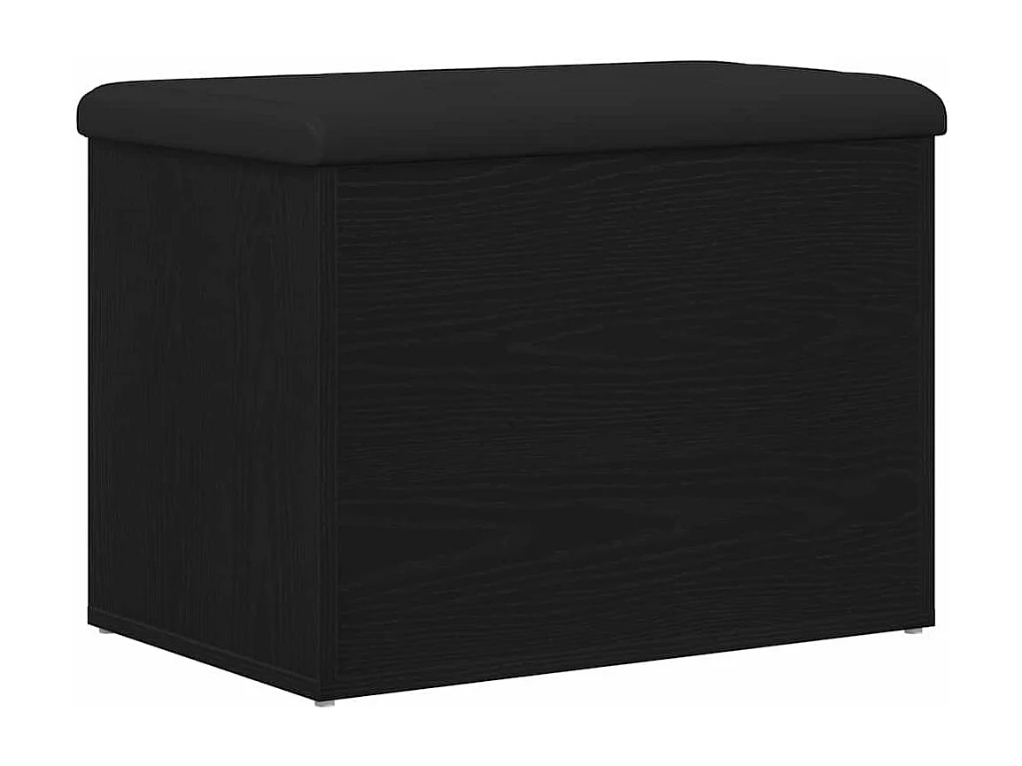 Banc de Rangement Chêne noir 62 x 42 x 45 cm Bois d'ingénierie