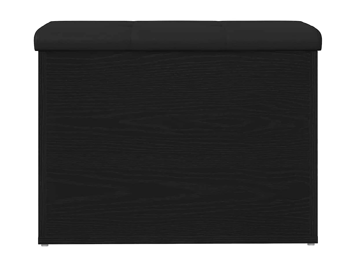 Banc de Rangement Chêne noir 62 x 42 x 45 cm Bois d'ingénierie
