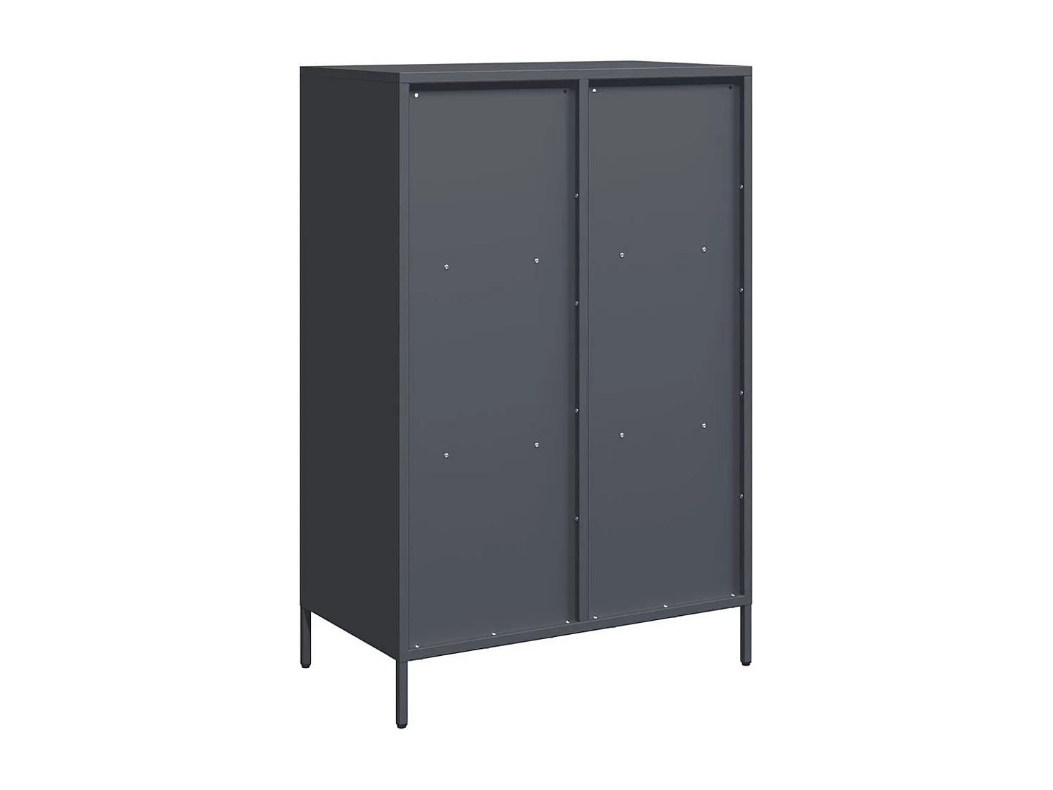 Buffet haut anthracite 68x39x103,5 cm acier