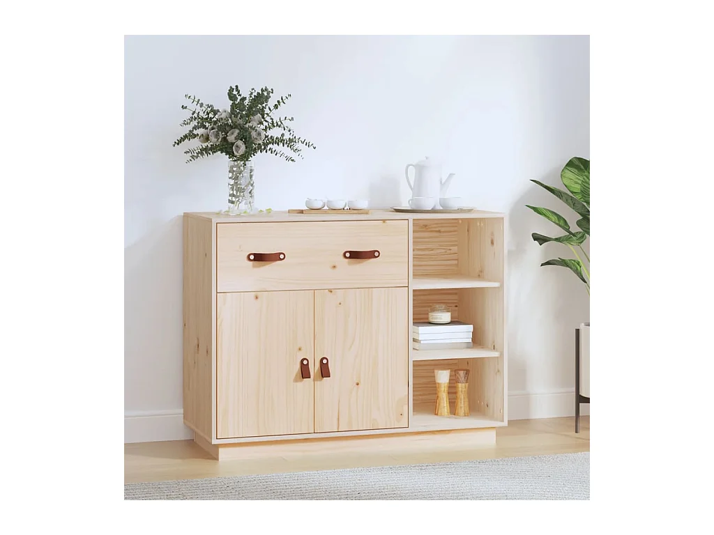 Buffet 98,5x40x75 cm Bois massif de pin