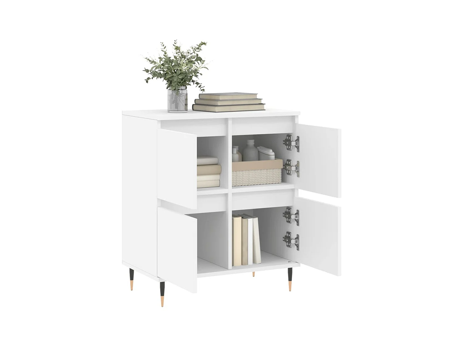 Buffet Blanc 60x35x70 cm Bois d'ingénierie