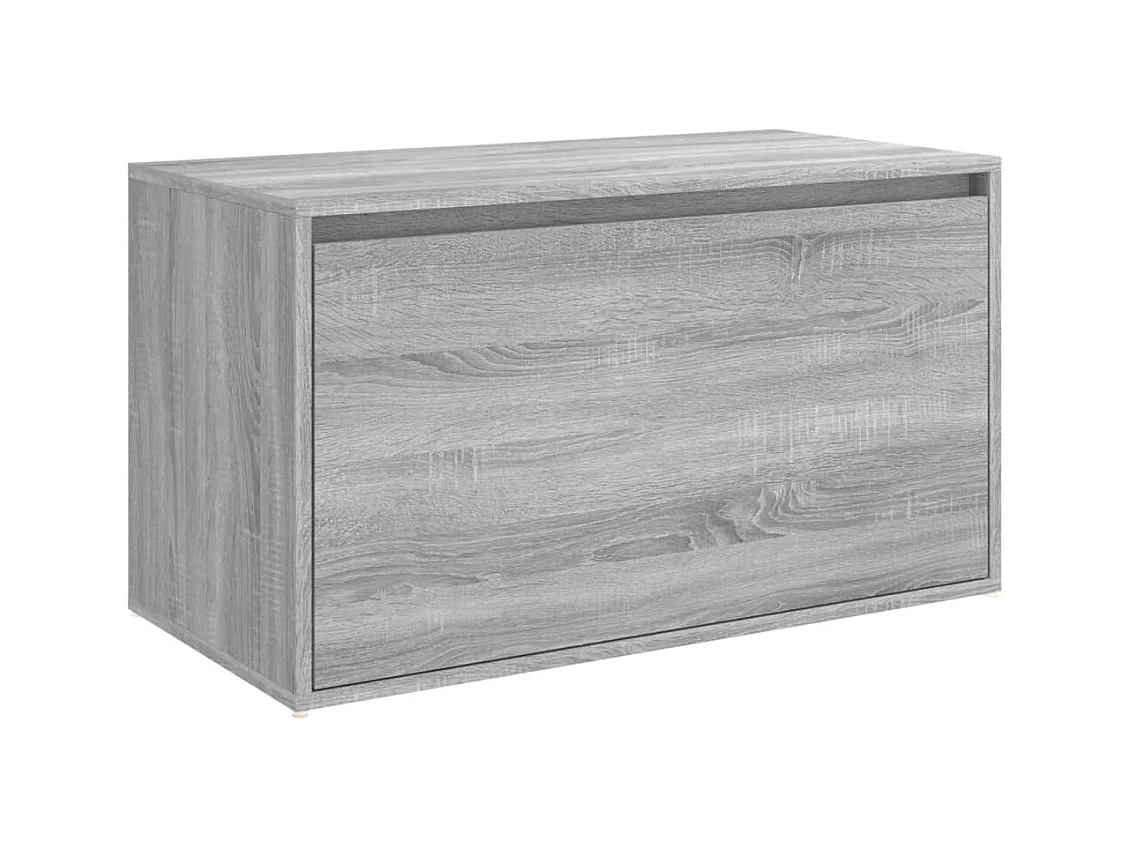 Flurbank 80x40x45 cm Sonoma grau Holzwerkstoff