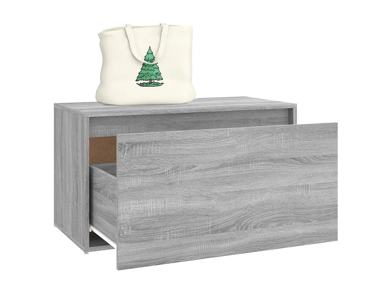 Panca da ingresso 80x40x45 cm Grigio Sonoma Legno ingegnerizzato