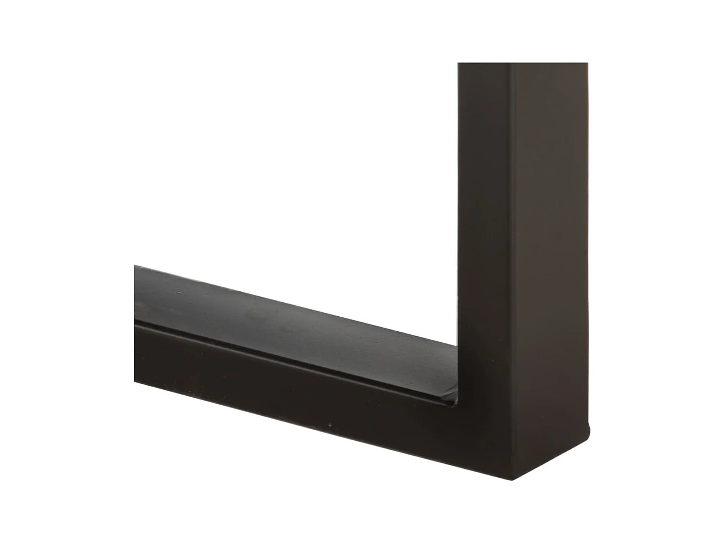 Banc 110 cm Bois de manguier brut massif et acier