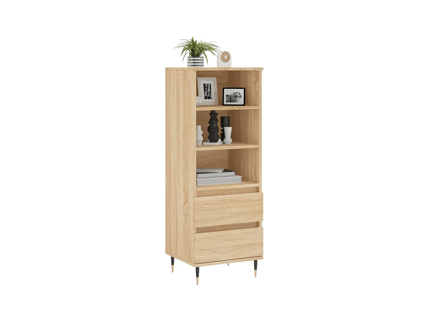 Buffet haut Chêne sonoma 40x36x110 cm Bois d'ingénierie