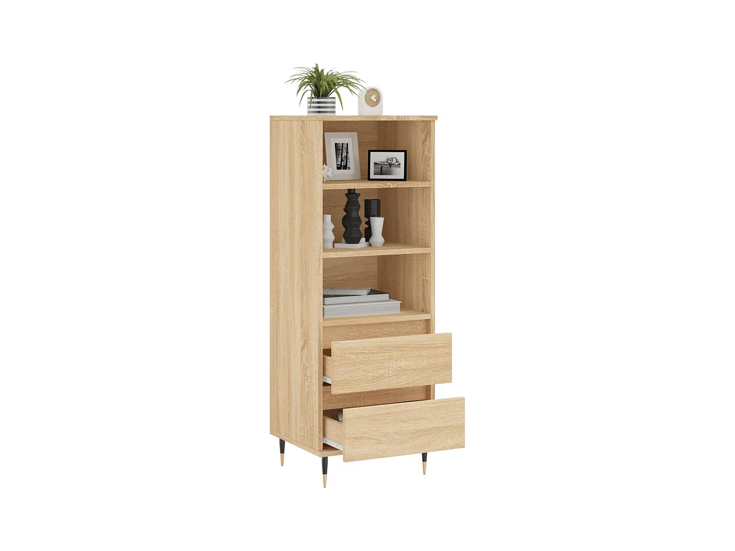 Buffet haut Chêne sonoma 40x36x110 cm Bois d'ingénierie
