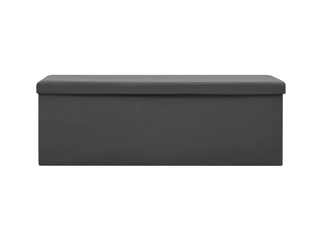 Panca pieghevole portaoggetti in PVC grigio